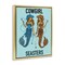 Stupell Industries Cowgirl Seasters Mermaid Friendship Floating Frame, design by Amelia Noyes